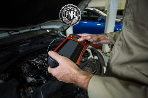 Mechanic with PMR Logo Top Center
